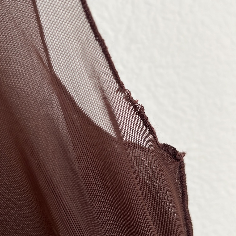 Kim Shui Brown Wrap Top - Picture 13 of 16